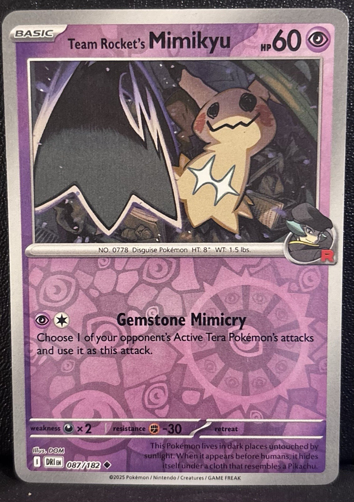 Team Rocket's Mimikyu 2025 Scarlet & Violet: Destined Rivals #087
