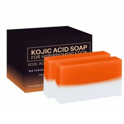 2 Pack Kojic Acid Soap Dark Spot Remover Pure Vital with Vitamin C, Coconut Oil