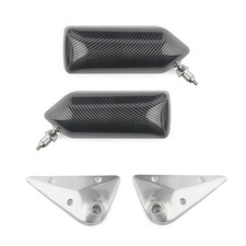 Classic Jdm Retro California F1 Style Side Mirrors Blue Anti Glare Carbon Pair Classic Jdm Retro California F1 Style Side Mirrors Blue Anti Glare Carbon Pair