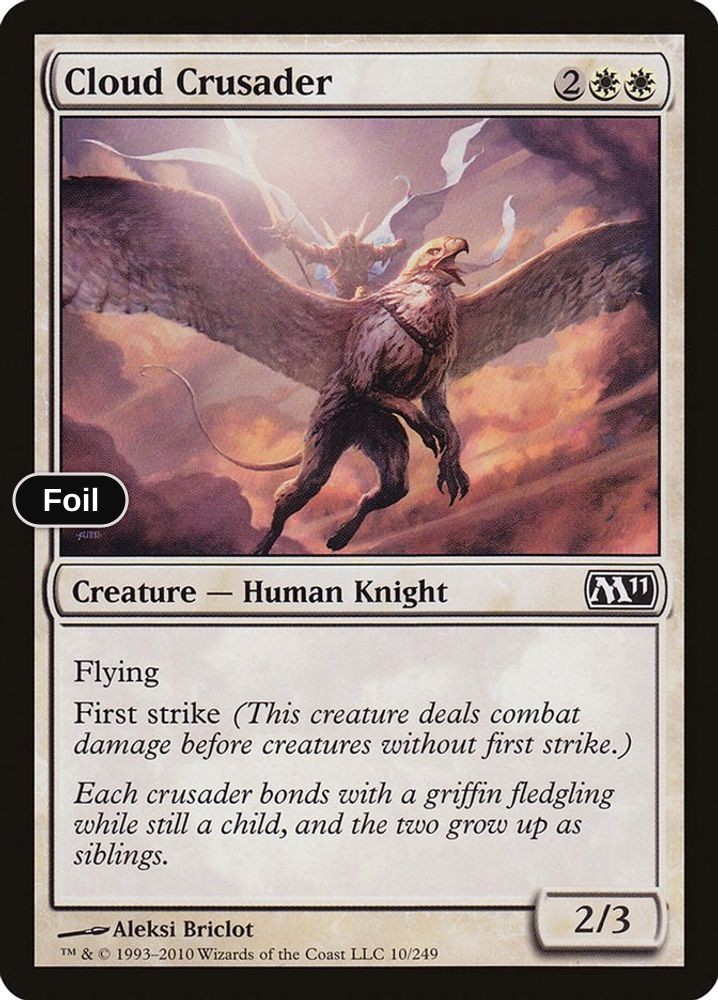Cloud Crusader - 10 - MP - Foil - Common - Magic 2011 (M11)-Magic