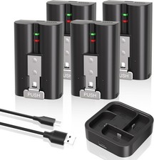 7200mAh Battery for Ring Doorbell & Cam, Upgraded 4-Slot Fast Charger