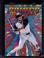 2025 Topps Chrome Dylan Crews Power Players RC Rookie #PP-20 Nationals