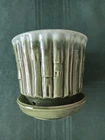 Vtg McCoy Green Bamboo Planter With Attached Saucer 4" Tall 4.5" Wide #0372 New