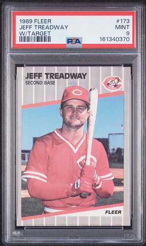 Jeff Treadway [Target] #173 1989 Fleer card