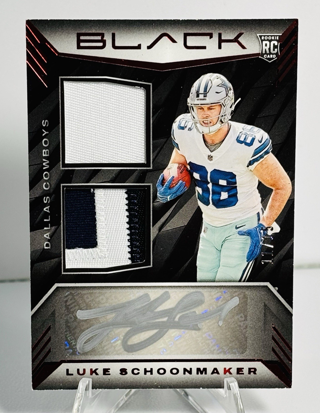 Luke Schoonmaker Panini Black Rookie Signature Materials #RSM32 Base