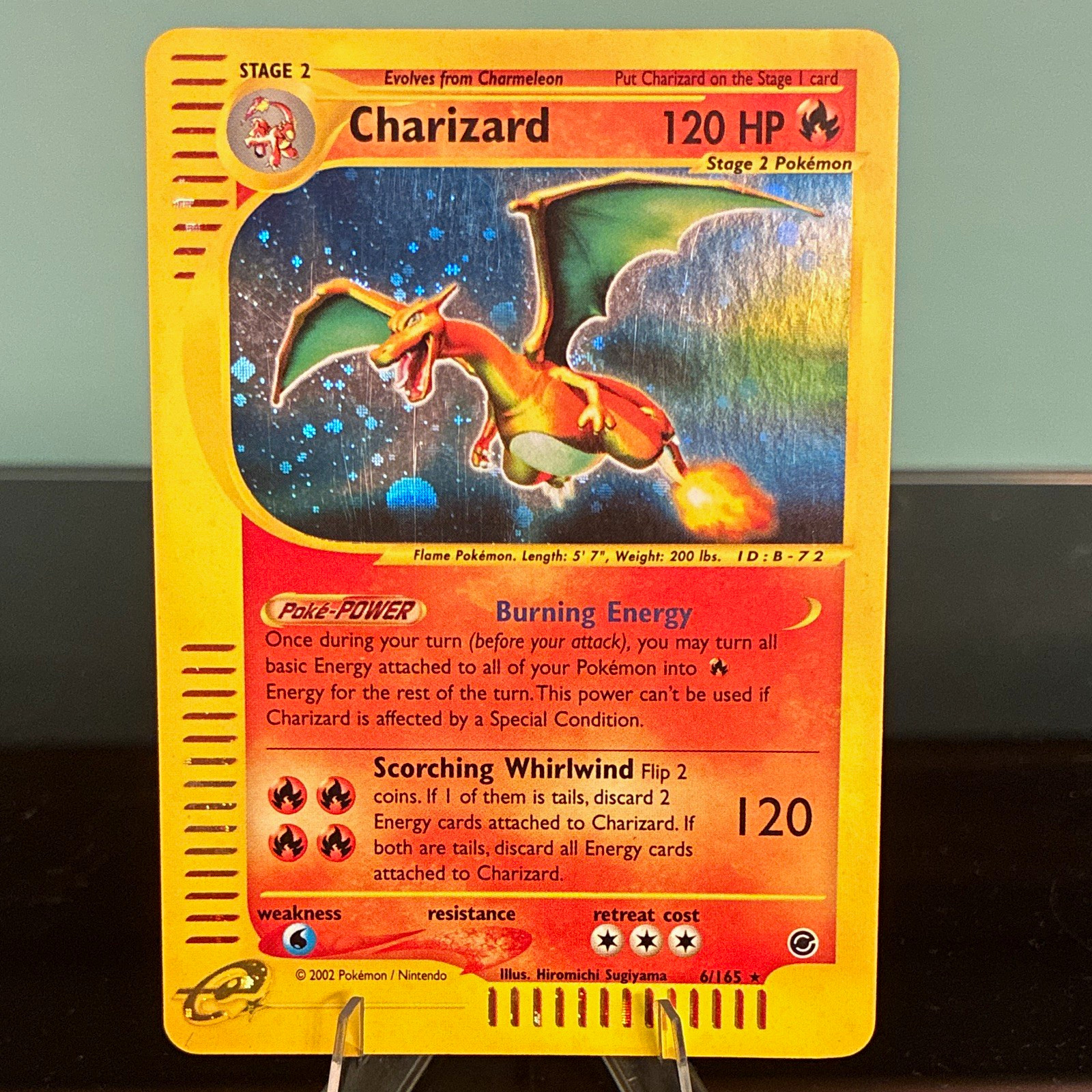 Pokemon 2002 Charizard 6/165 Expedition Base Set Holo Rare NM (GRADABLE)