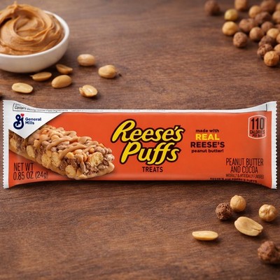Reese's Puffs Cereal Treats 24g Riegel Peanut Butter Snack USA