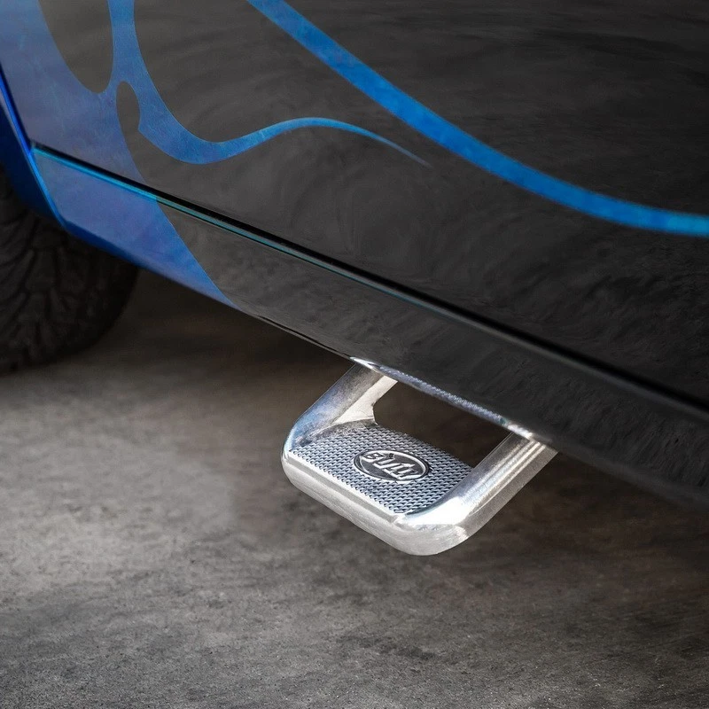 2x Hoop Side Step Pair Polished Die Cast Aluminum SUV Truck 350lbs Non Slip - Image 3 of 4