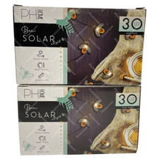 2 x 30 LED Solar Powered Bee String Lights Outdoor Yard Garden Decor Waterproof