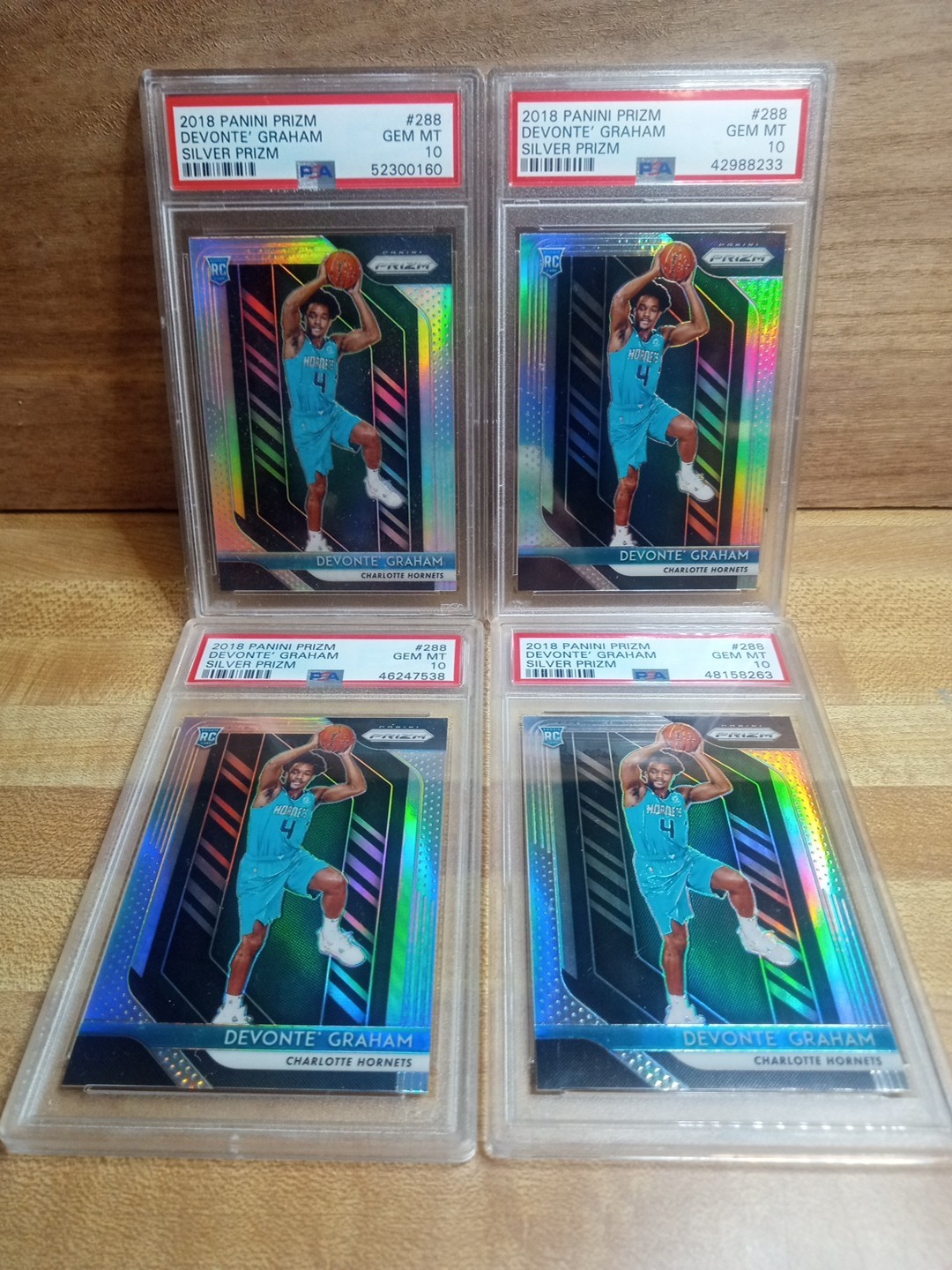 2018 Prizm Devonte Graham Rookie Card #288 PSA 10 Gem Mint Pelicans Silver Prizm