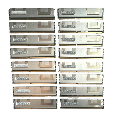 Samsung DDR3 SDRAM ECC Registered RDIMM PC3-8500R 16x4GB 64GB M393B5170EH1-CF8 - Image 1 of 4
