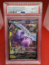2021 Pokemon SWSH Chilling Reign-Galarian Slowking V #179- PSA GEM MINT 10 on eBay