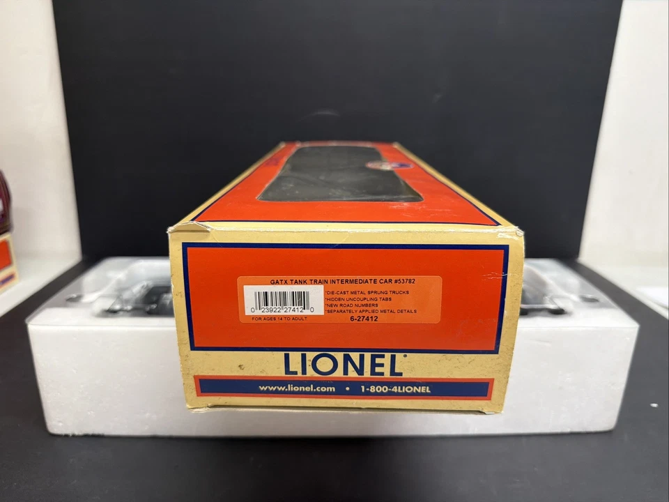 Lionel 6-27412 GATX Tank Train Intermediate Car #53782 T.32 - Image 2 of 4