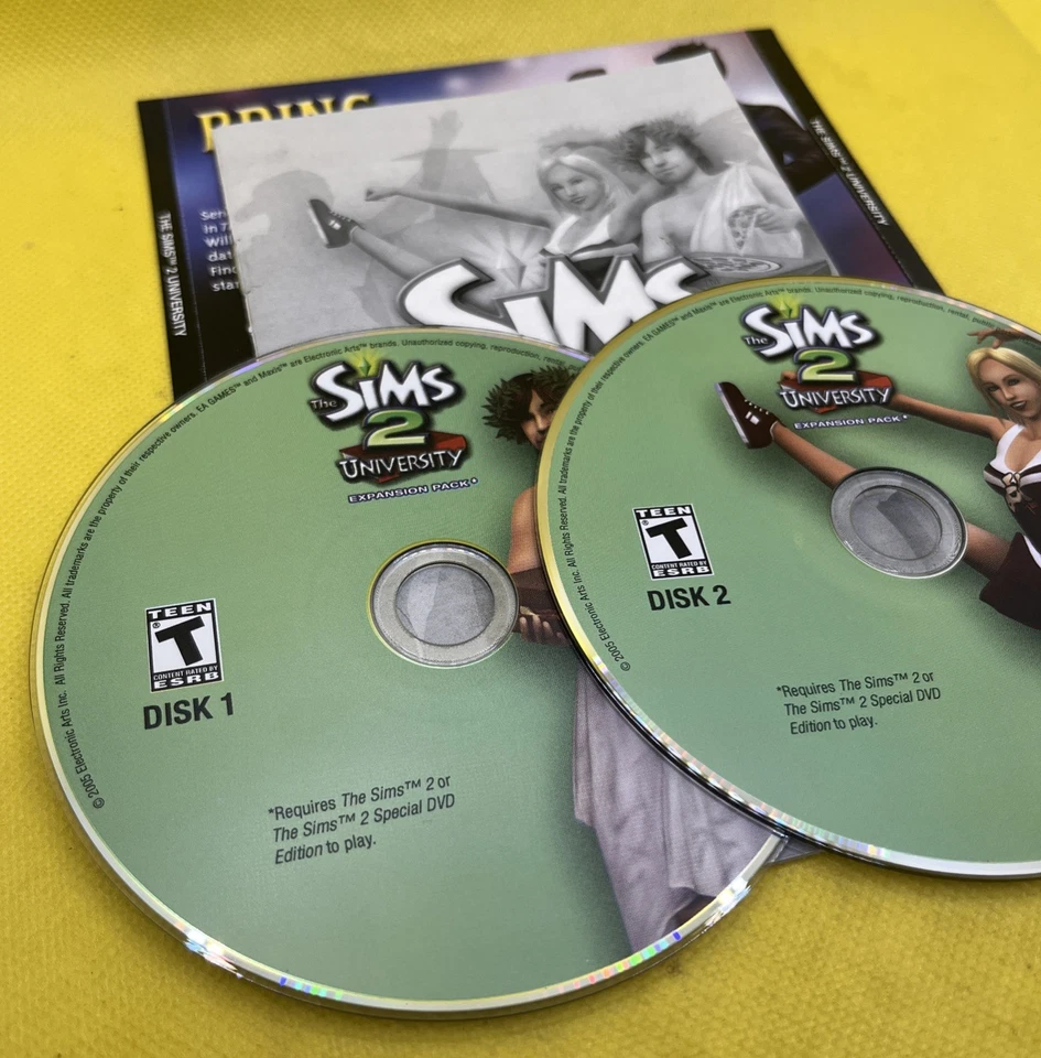 The Sims 2: University- Expansion Pack (Windows PC 2-Disk, 2004, Game & CD Key) - Image 2 of 4