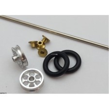 WRP 3/8" Drilled Ultralight Wheelie Wheel Kit 1 pair 