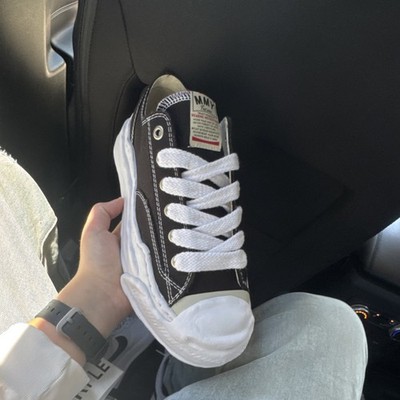 Maison Mihara Yasuhiro MMY Black Canvas Sneakers Men's EU 43 Lace Up Comfort
