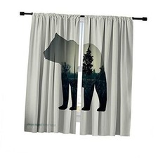 Blackout Curtains Window Treatments Draperies,Creative 55"W x 45"L Pack of 2 