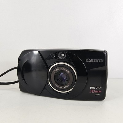 Canon Sure Shot 70 Zoom analoge Kompaktkamera 35 mm schwarz *Beschreibung lesen*