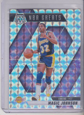 2024-25 Panini Mosaic Magic Johnson NBA Greats Silver Mosaic prizm #296 Lakers