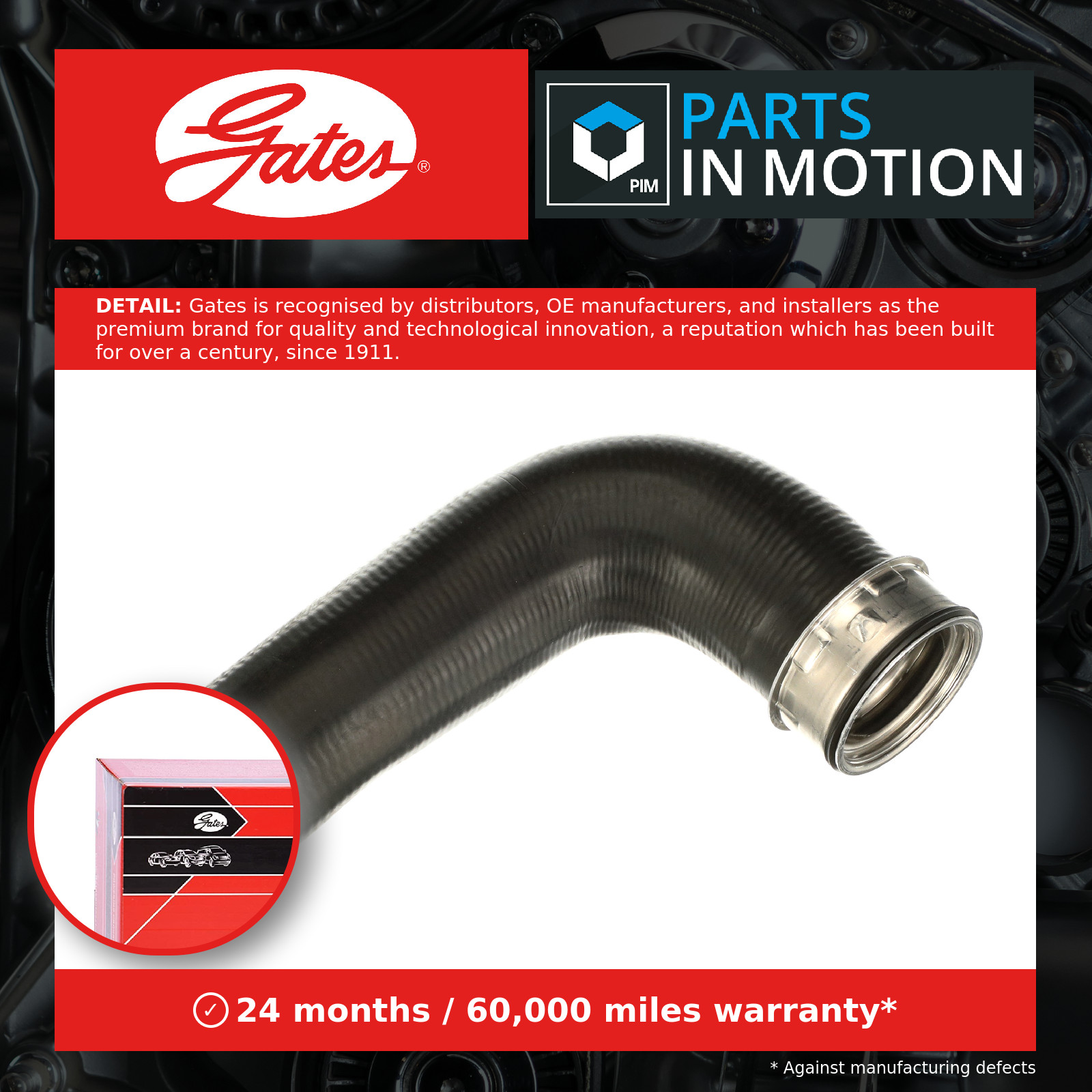 GATES 09-0206 Charger Air Hose for AUDI,SEAT,SKODA,VW - Image 20