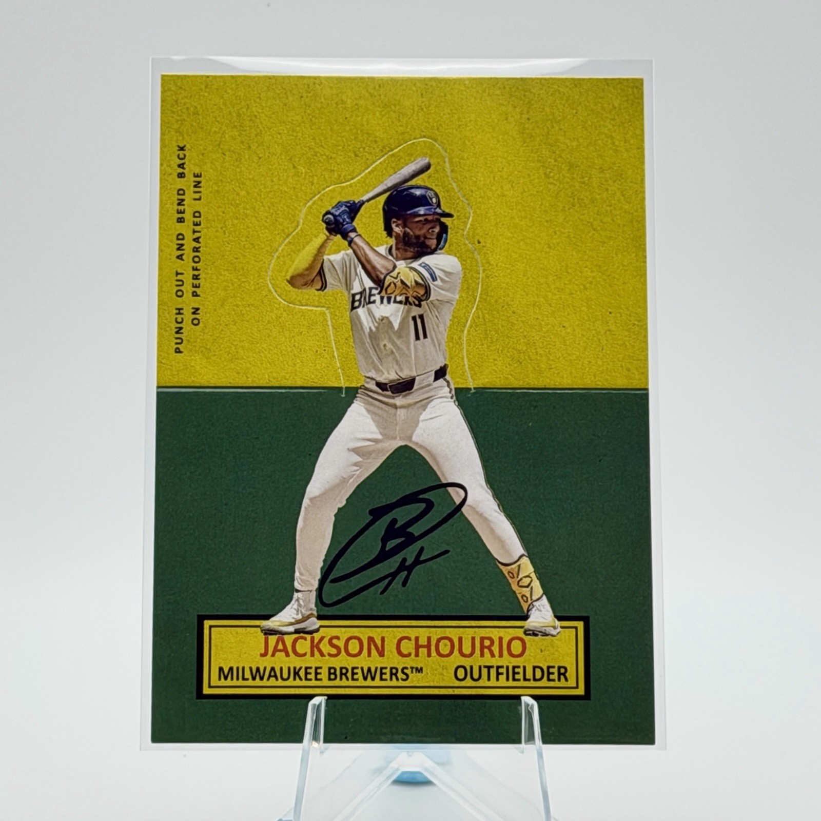 2025 Topps Archives Stand Ups  -  Jackson Chourio (#64SU-22)  Milwaukee Brewers