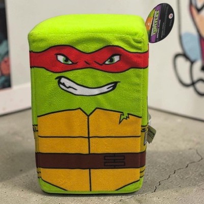 NWT Nickelodeon TMNT Raphael Plush Square Block Pillow 9'' 2016 Viacom Toy Nanco