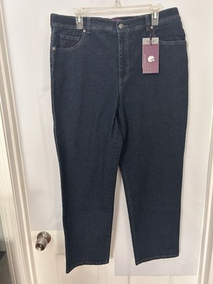 Gloria Vanderbilt Amanda Classic Fit Tapered Jeans Sz 18 Short NWT Dark Wash