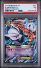 2015 POKEMON XY BREAKTHROUGH #63 M MEWTWO EX PSA 7
