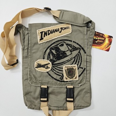 Indiana Jones  ADVENTURE WEAR Messenger Satchel Travel Bag DisneyParks Rare NWT 