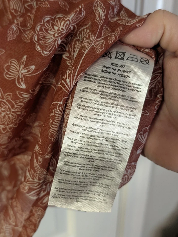 Janina ржавчины цветочный крестьянин блузка | ЕС 40 (~ США M/L) - Изображение 2 из 4