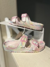 Cat  Jack Kids' Noa Footbed Sandals Multicolor Youth Girls Size 13 NEW