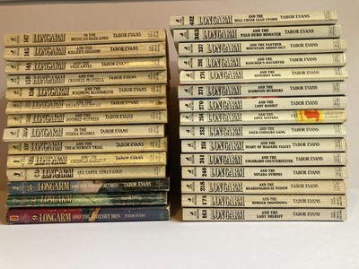 Lot LONGARM western TABOR EVANS Hatchet Men VIGILANTES Nevada Nymphs  Lot of 29