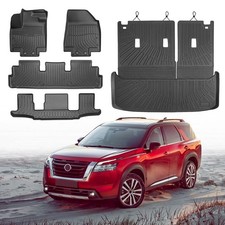 Cartist Floor Mats and Cargo Liner Fit for Nissan Pathfinder 7 Seats 2022-202...