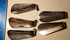 Vintage Shoe Horn Lot Allen Edmonds, Nettleton, Metzler Metal USA Made 5