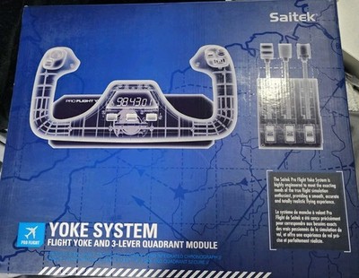 Saitek Pro Flight Yoke System and Throttle Quadrant Professional Simulation USB