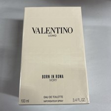 NEW VALENTINO UOMO BORN IN ROMA IVORY EDT SPRAY FOR MEN 3.4 Oz / 100 ml.