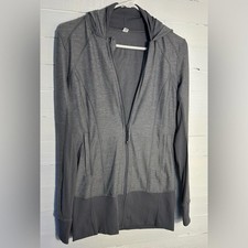 Lululemon Athletica Gray women s hooded jacket, size 8. Excellent condition.