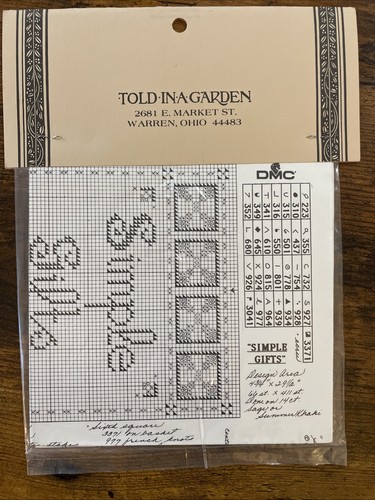 Told In A Garden Cross Stitch Pattern Lot of 10 Amish Home Country People Kids - Picture 7 of 21