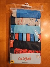 Cat  Jack Boys' Boxer Briefs 100 Cotton Sz XL 14 7 Pack Asst Colors NWT