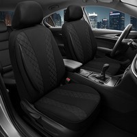 2X SitzbezüGe Passend FüR Mercedes C-Klasse W204 S204 Ab 2007-2014 (Schwarz)