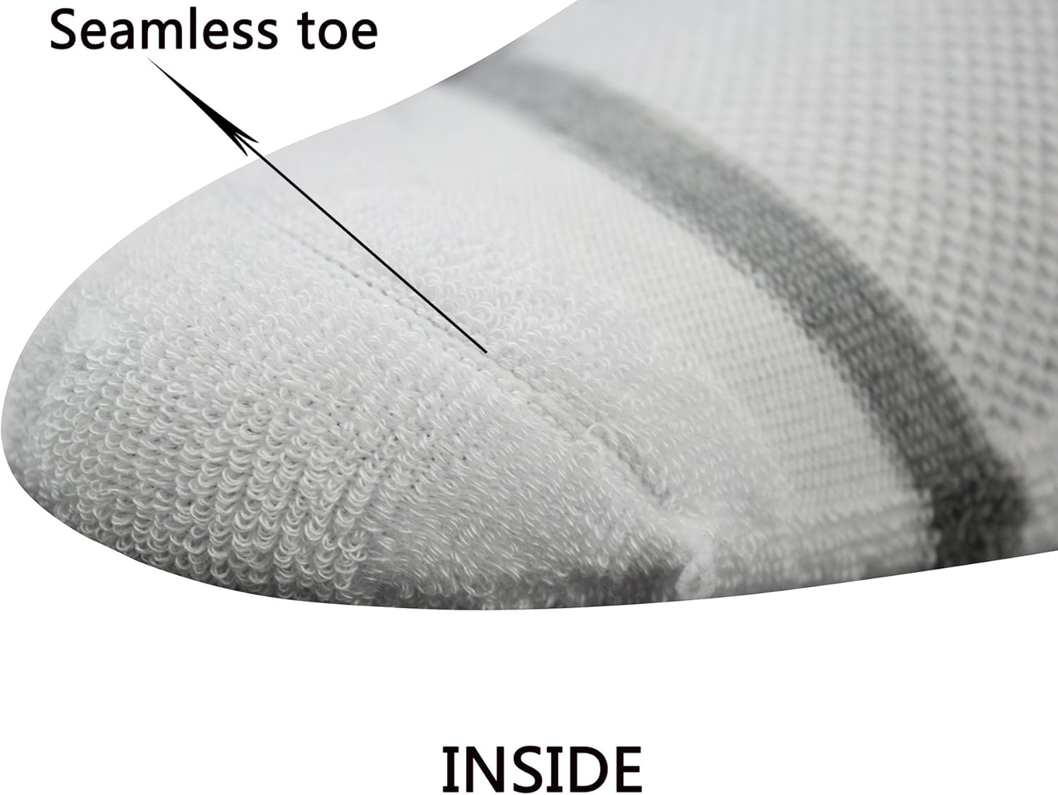 SAOLA 4 Paia Calze Uomo Crew Diabetico con Punta Senza Cuciture e Suola Cuscino