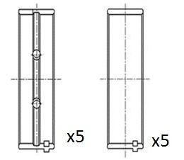 Coussinet de vilebrequin FAI AutoParts BM1011-025, haute résistance acier pour bloc Opel