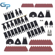98 Pieces Multitool Oscillating Saw Blades Cutting Blades  Sandpaper Kit