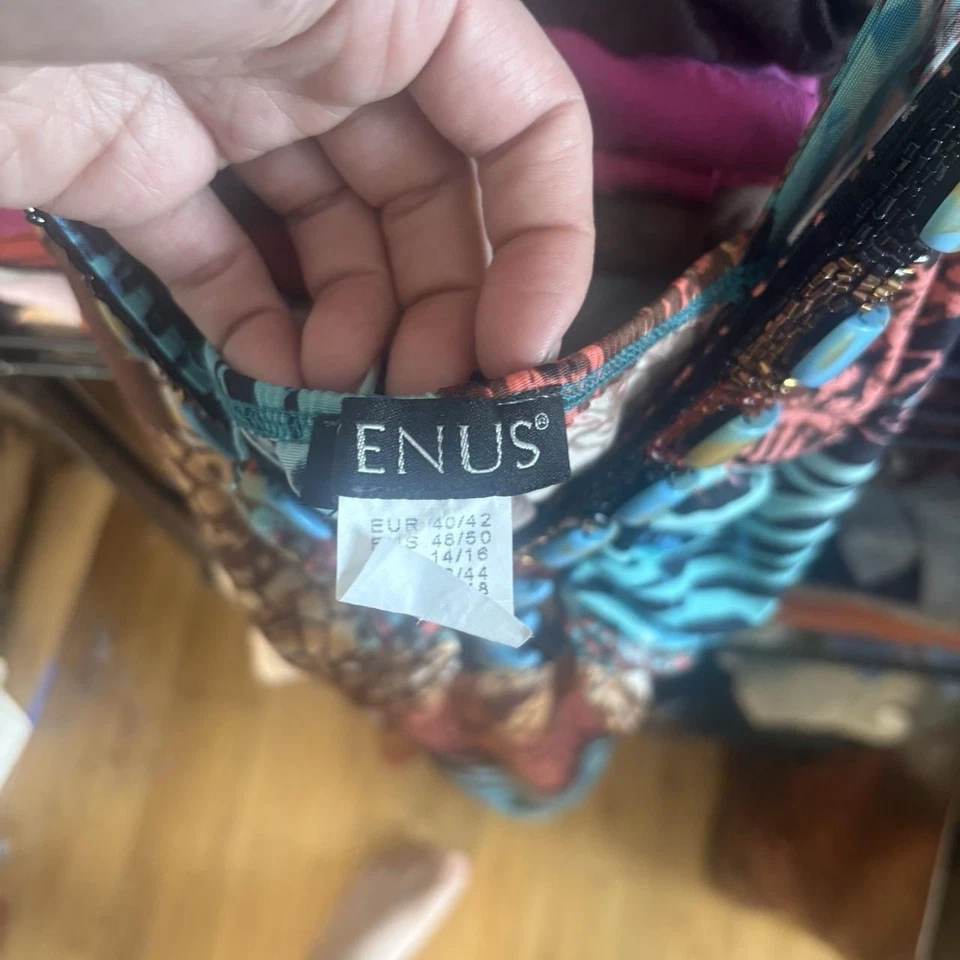 Y2K бирюзовый ослепительный животных печати сарафан мини-платье размер средний 2000-х - Изображение 3 из 3