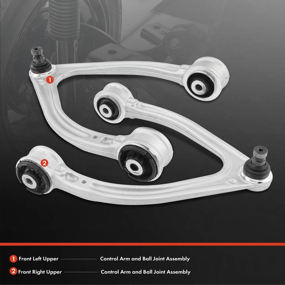 2x Conjunto de brazo de control superior delantero izquierdo y derecho y rótula para Mercedes-Benz Foto 2 de 4