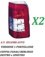 COPPIA STOP POSTERIORE FANALE FANALINO SX DX CITROEN BERLINGO DAL 2005 AL 2008