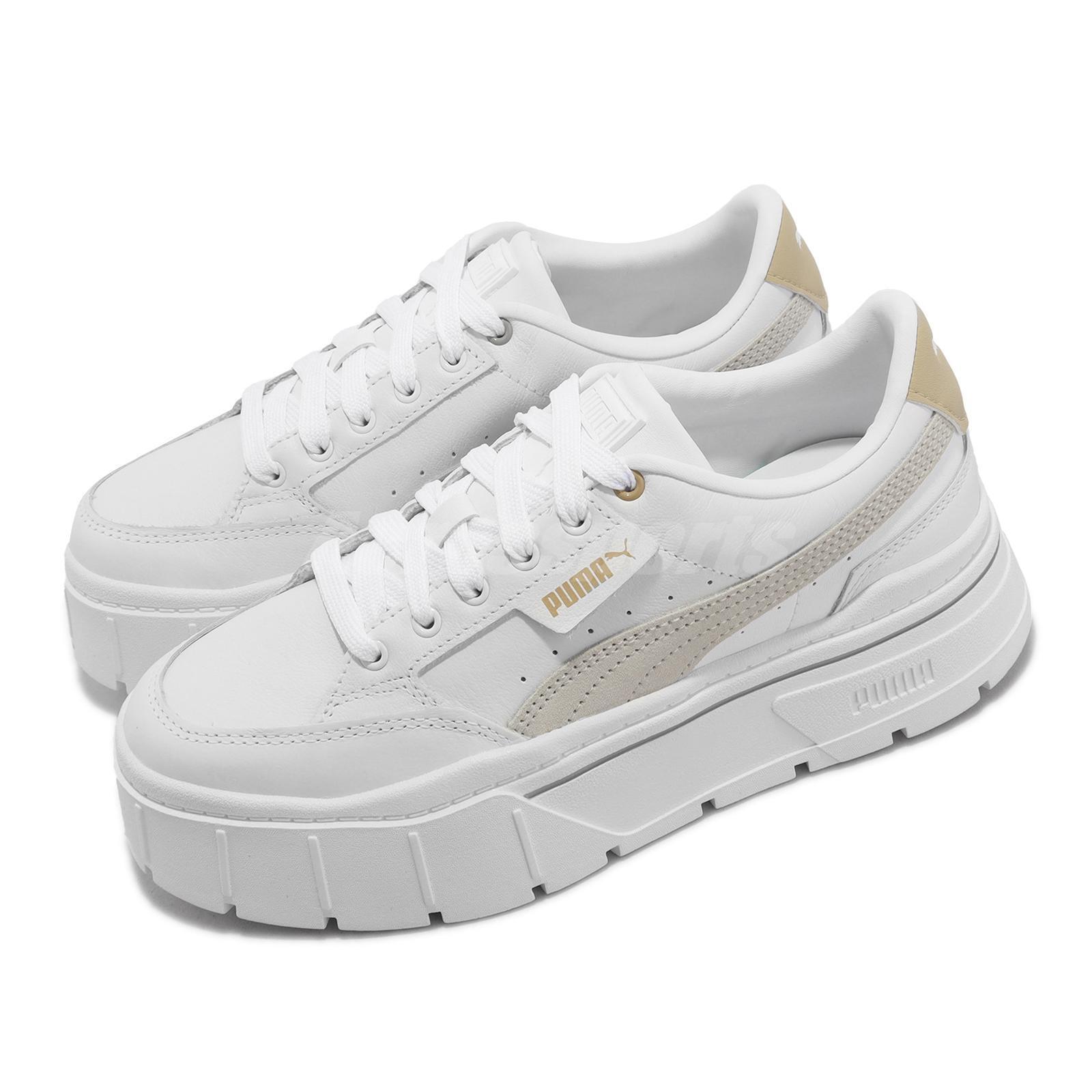 Puma Mayze Stack Wns White Sedate Gray Women Platform Casual Shoes