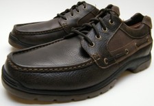 MENS SPERRY TOP SIDER MOC 0777402 TOE BROWN LEATHER LACE UP BOAT SHOES SZ 13 M