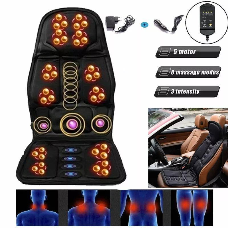 NURSAL Massage Cushion with Heat & Vibration, Deep Kneading, Pressing &  Rolling Full Back Massager Chair Pad – Product Testing Group