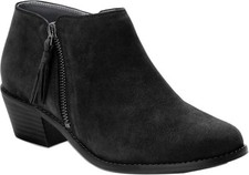 Authentic VIONIC Joy Serena Women's Suede Ankle Boot in Black  VS174